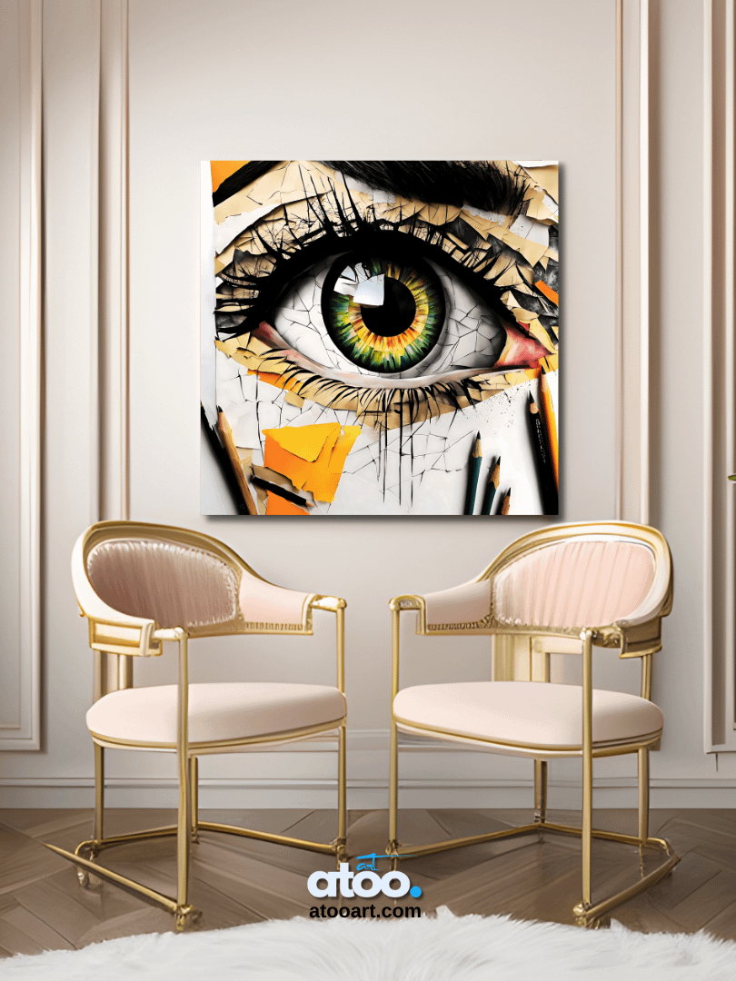 Paper Collection | Depths of the Eye | Canvas Art Painting product image (4)