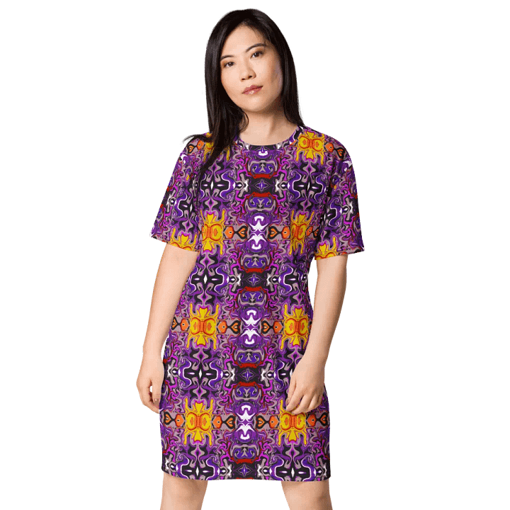 Purple African Inspired Pattern Dress product image (2)