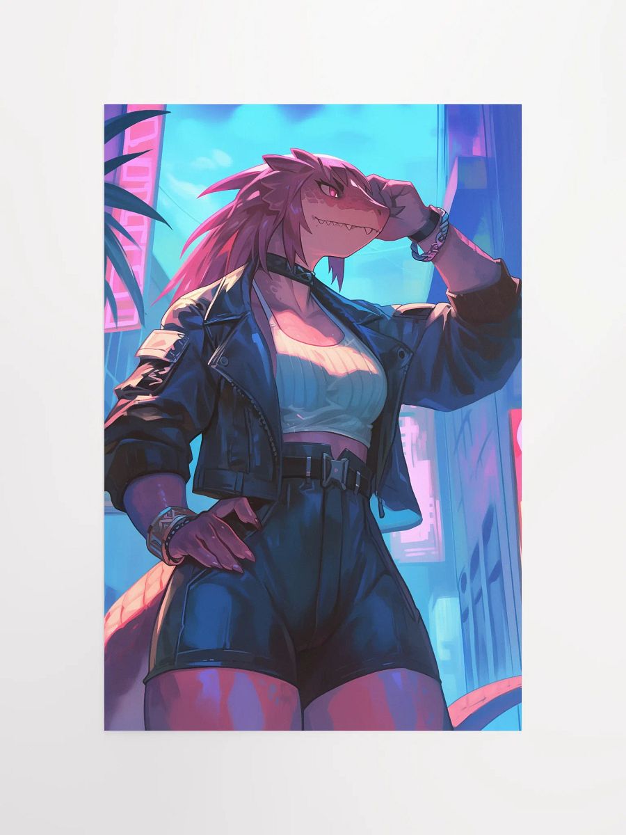 Neon Dragon Urban Fantasy Poster product image (4)