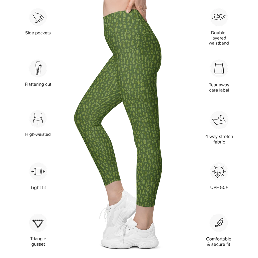 More Trees Please Leggings with Pockets - Green product image (8)