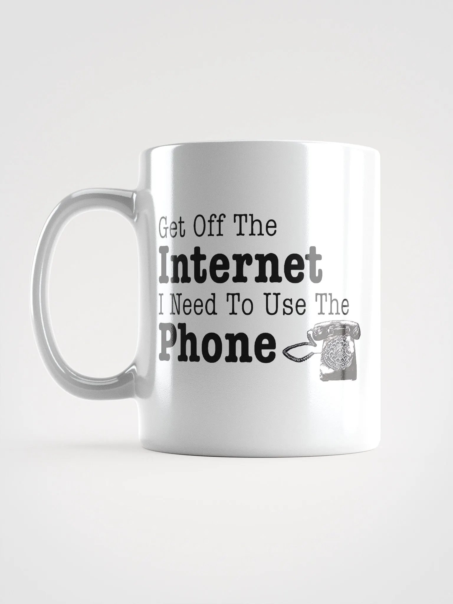 Get Off the Internet Rotary Phone Mug product image (4)