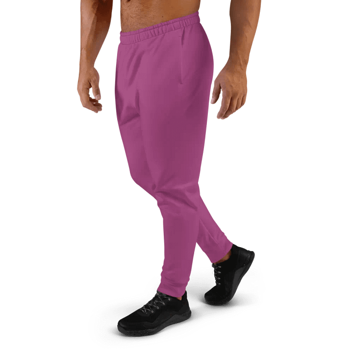 Plain Plum Purple True Summer Recycled Polyester Premium Men's Joggers by Treasure Pie product image (2)