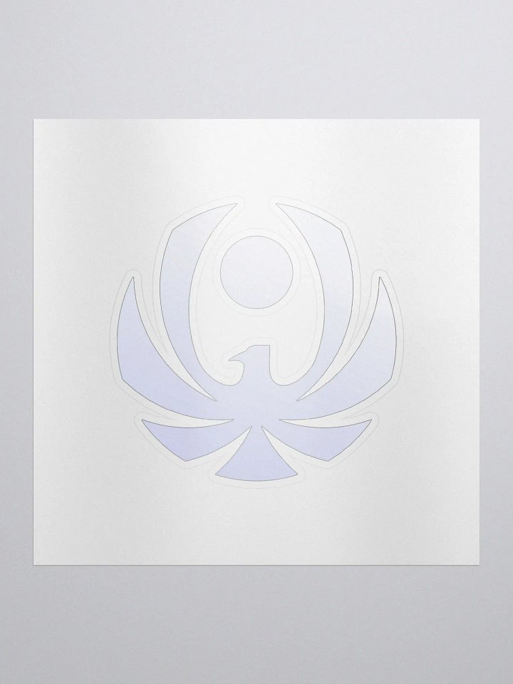 CroweGamingg Kiss Cut Stickers White Logo Stickers product image (1)