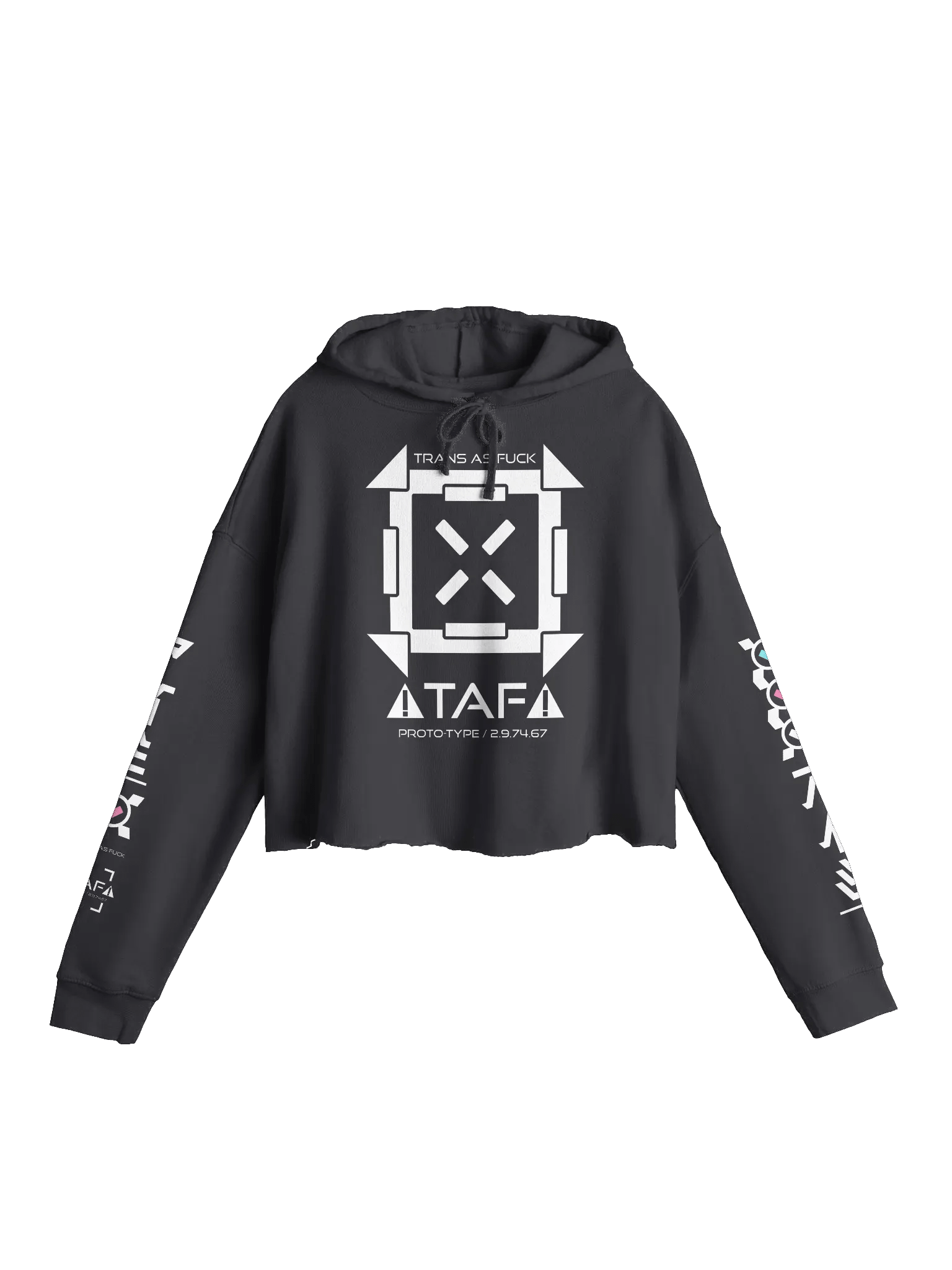 TAF PROTO-TYPE / 2.9.74.67 / CROPPED HOODIE product image (1)