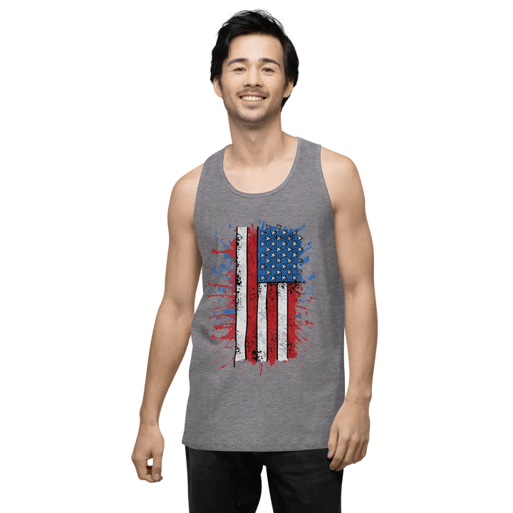 Stars & Stripes Splatter Mens Tank product image (2)