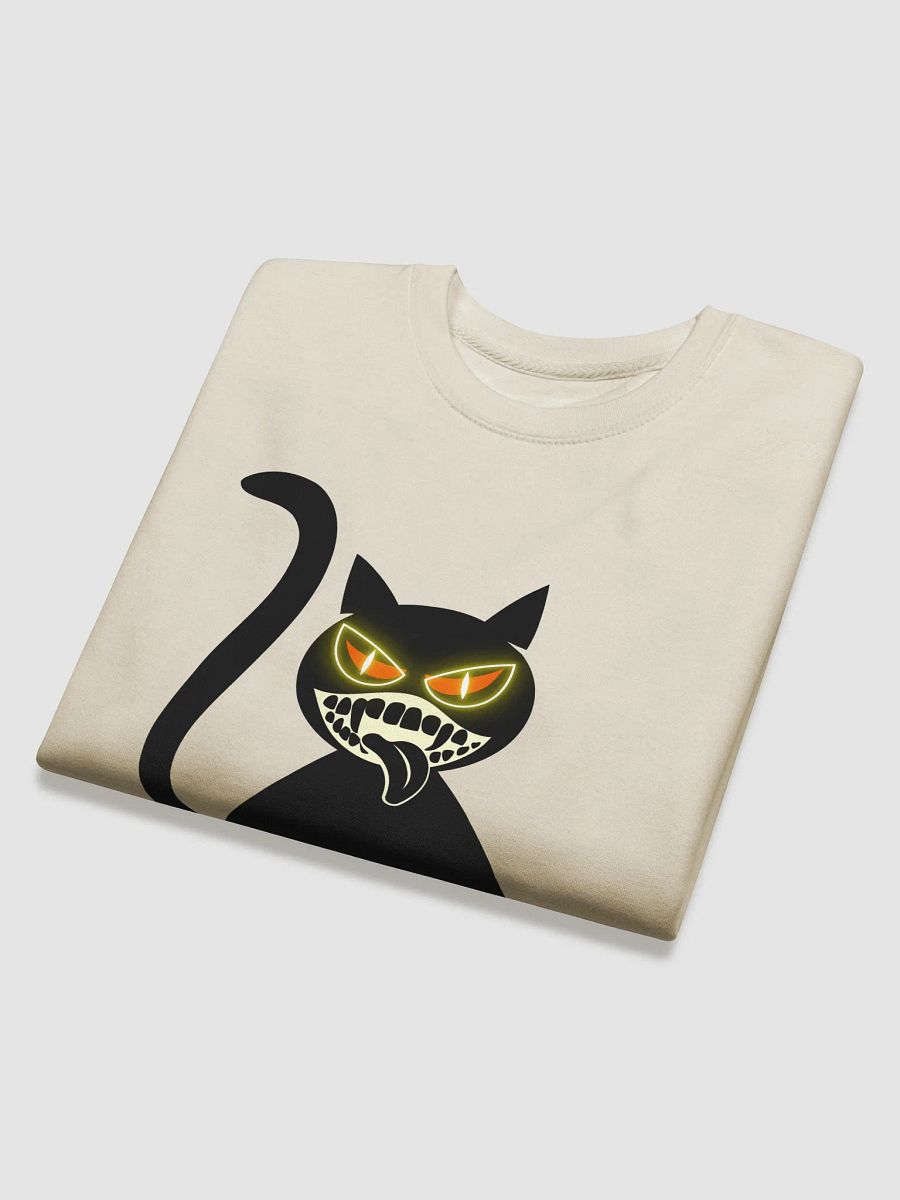 Smiley Cat with Slimey Teeth Sweatshirt – Creepy Cute Streetwear product image (27)