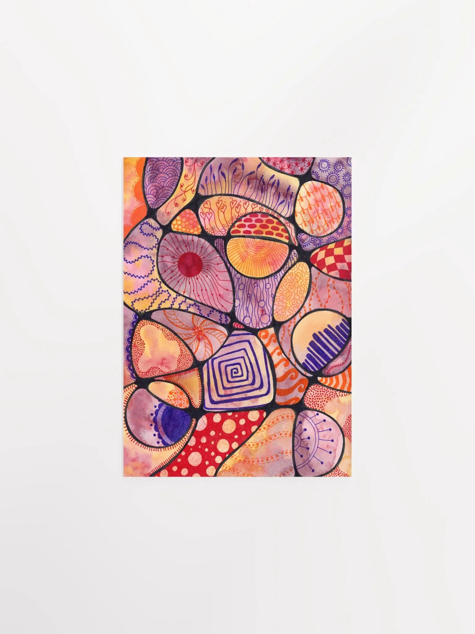 Neurographic Abstract Shapes Poster product image (1)