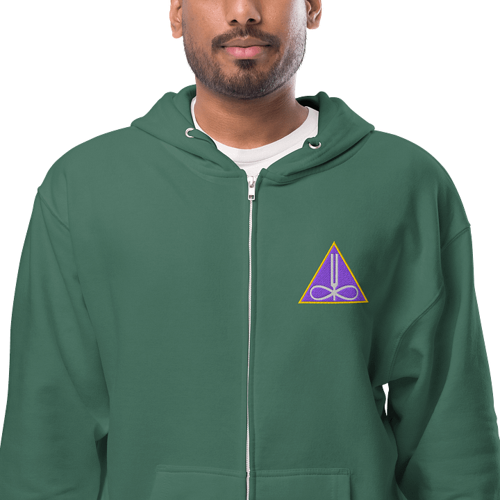 Thinkroot Energy Triangle Zipper Hoodie (Embroidered) product image (1)