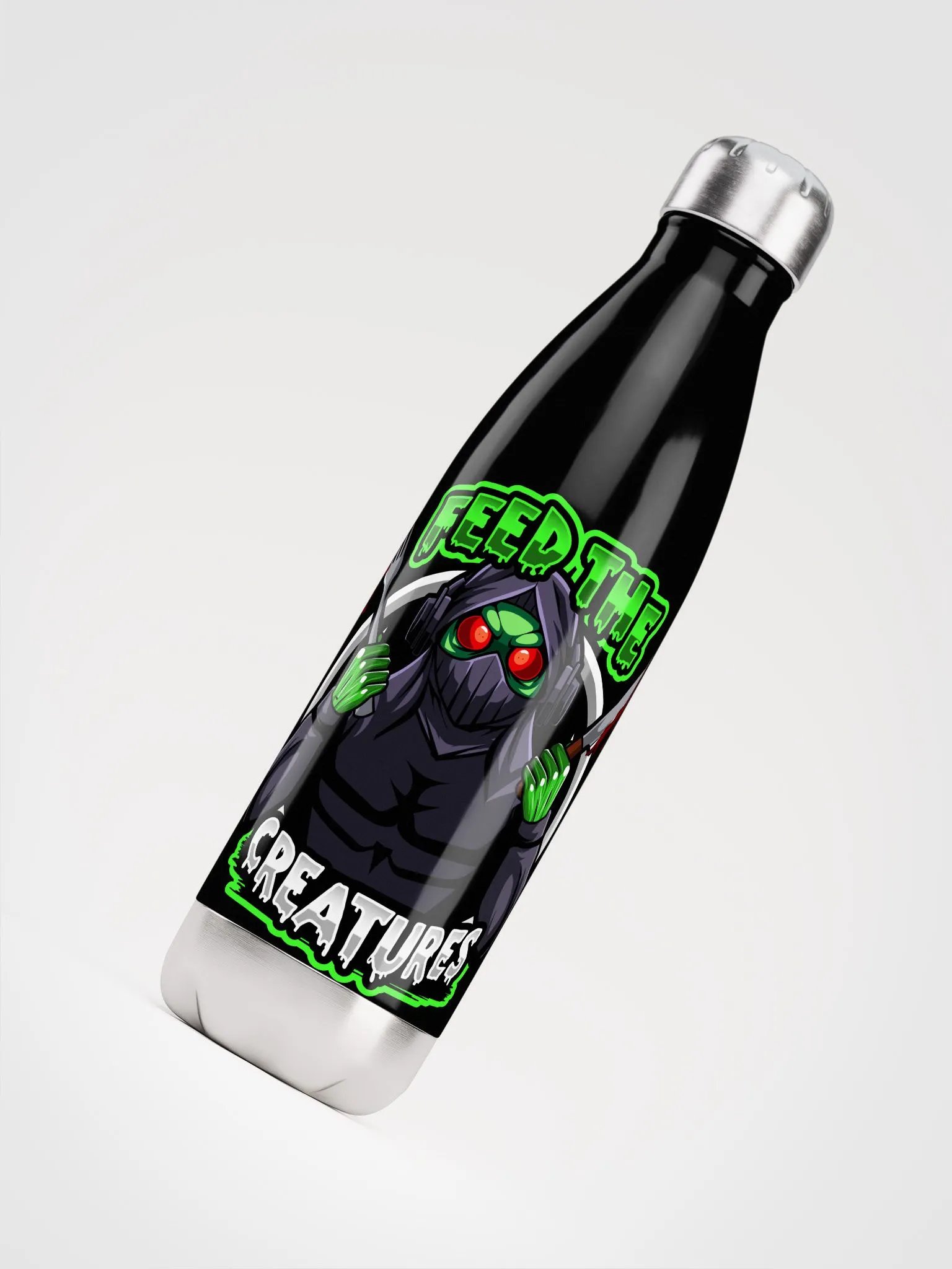 Feed The Creatures Stainless Steel Water Bottle product image (4)