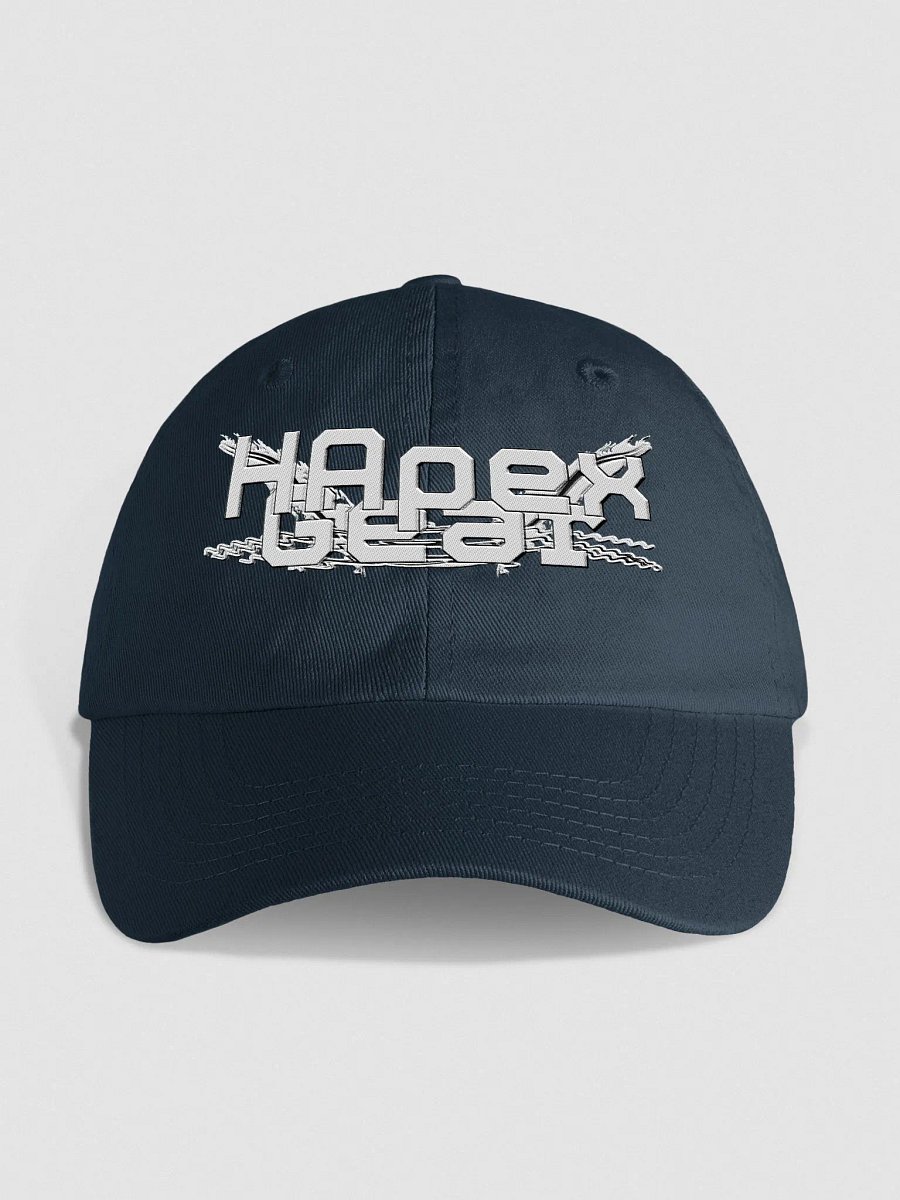 Youth Biowashed Dad Hat - Embroidered - White HApex Gear Black Logo product image (1)