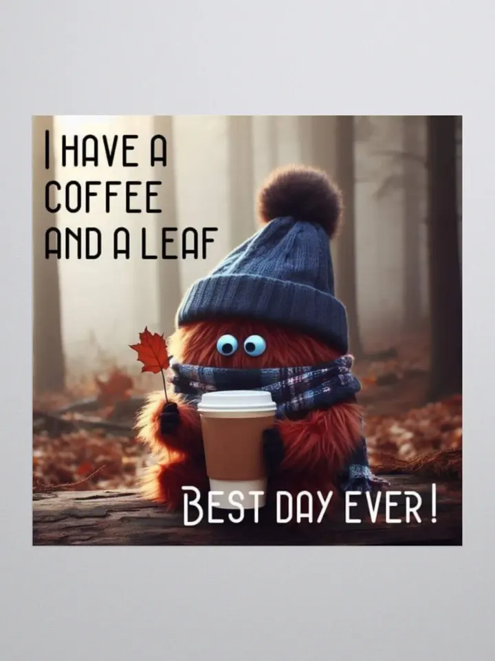 Coffee and a Leaf Sticker Set product image (1)
