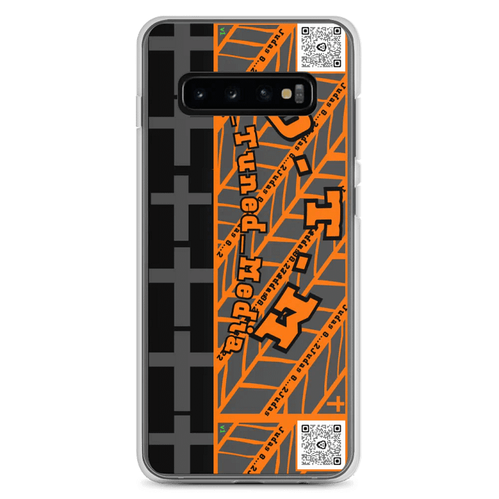 Geometric Fusion Orange Samsung® Case product image (2)