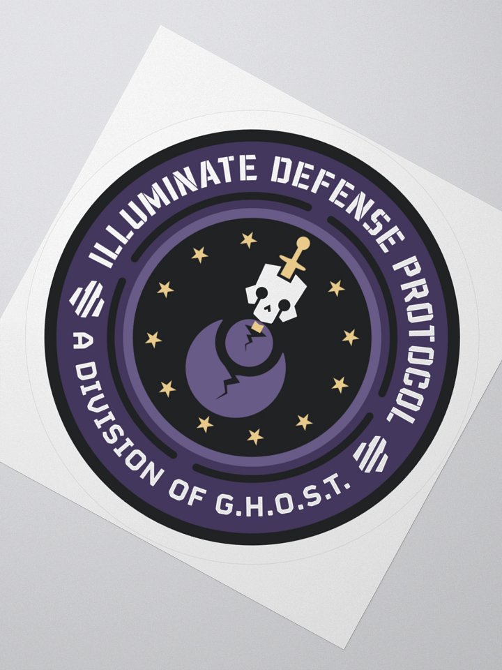 Illuminate Defense Protocol Flat Sticker product image (4)