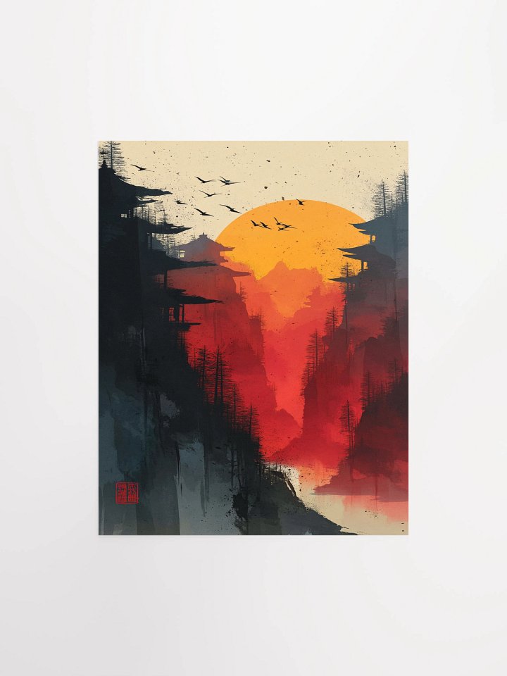 Crimson Peaks Matte Unframed Wall Art Paper Canvas product image (1)