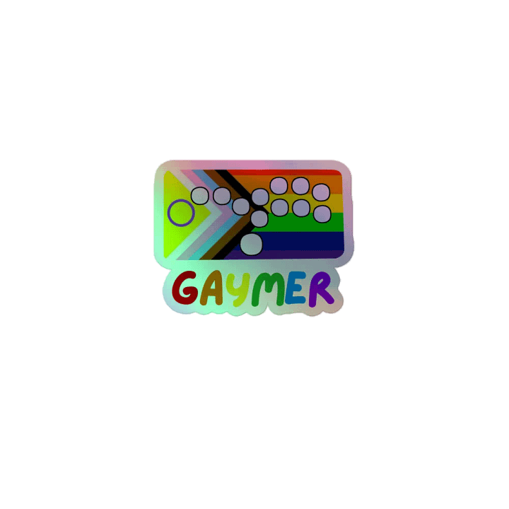 PRIDE - Gaymer Holographic Sticker product image (1)
