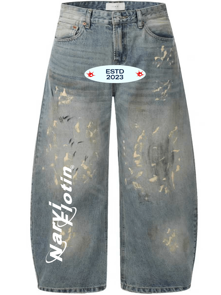 WANTED MEMORY®/NARVI FLOTIN® SPLATTER OVERSIZE JEANS 015 product image (1)