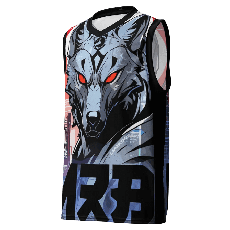 Cyberwolf Unleashed All-Over Print Basketball Jersey product image (4)