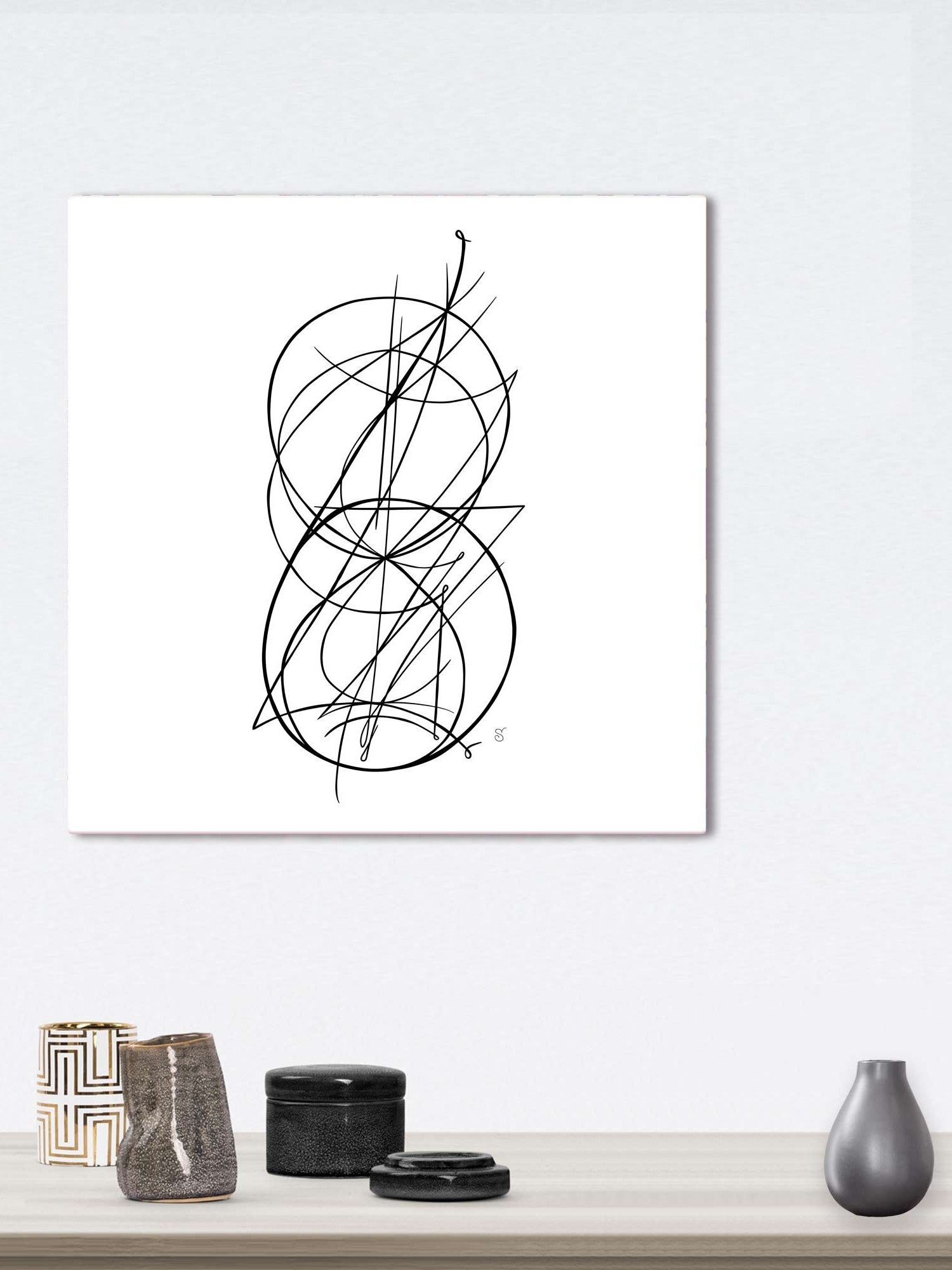 Intricacy in Monochrome Canvas - Abstract Image No. 8 product image (73)