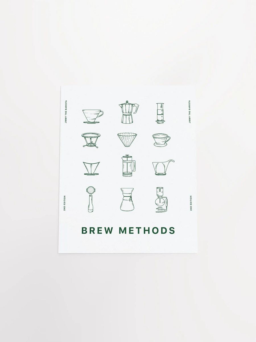 brew methods poster // v.02 (green) [PRINT] product image (4)