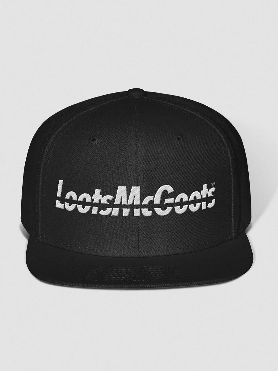 Monochrome Dark Mode Flat Bill Snapback product image (1)