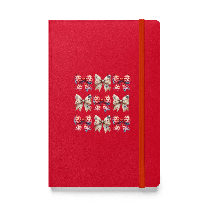 Spring Bows Heart Impressions Hardcover Notebook product image (1)