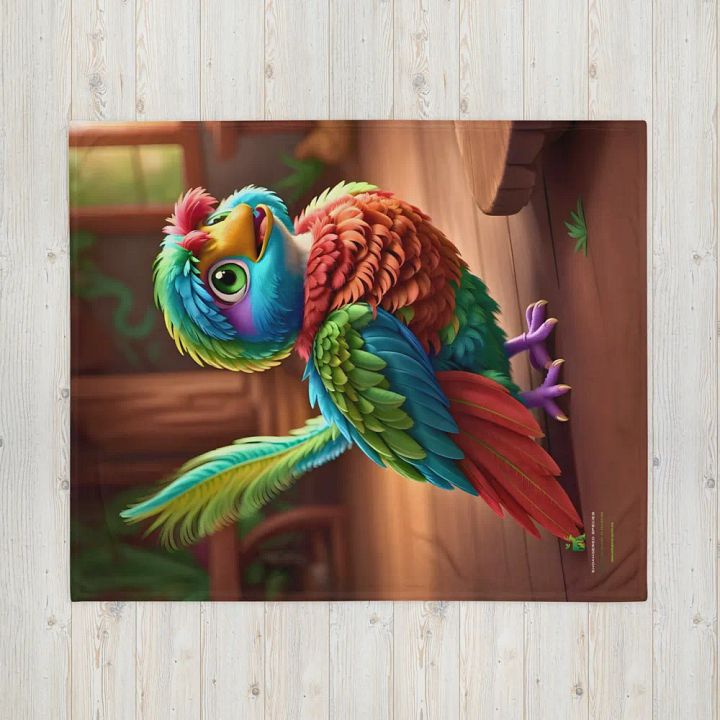 Endangered Species - Mexico - Quetzal Throw Blanket product image (2)