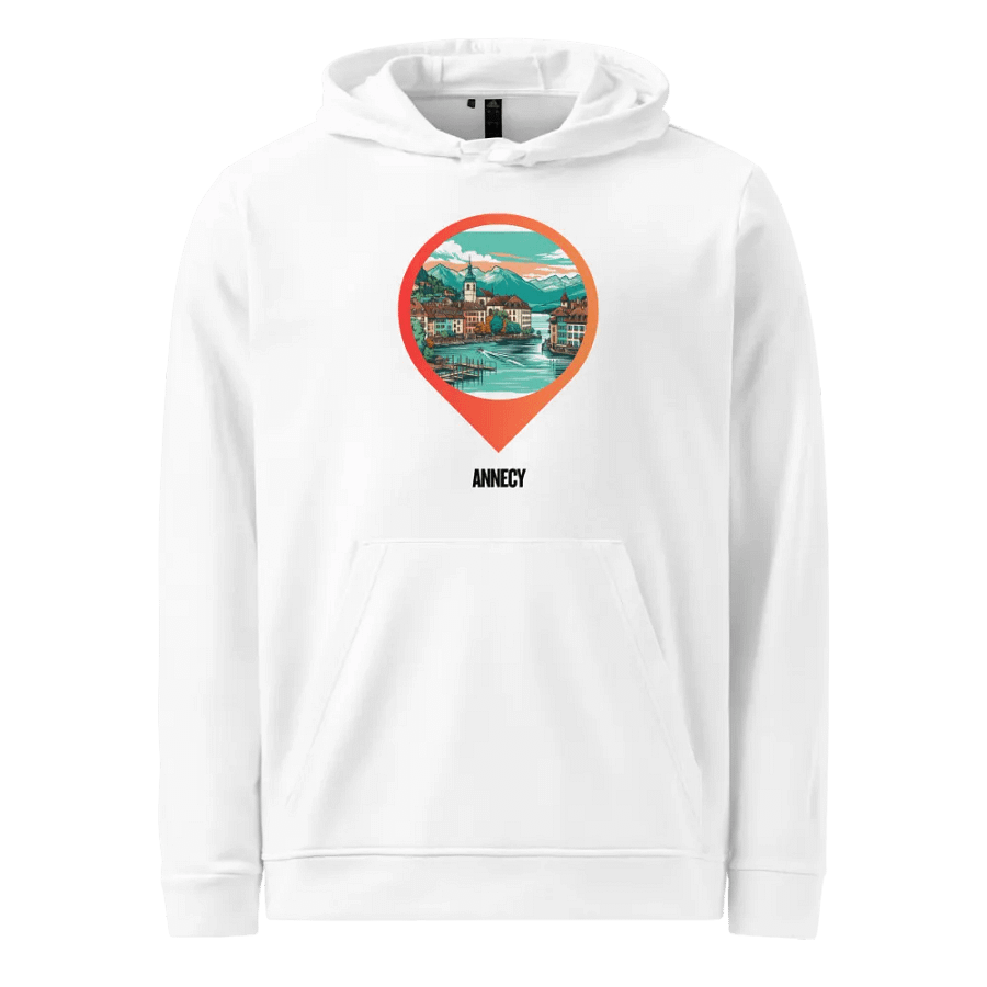 Adidas Fleece Hoodie | AI Design Annecy city product image (1)