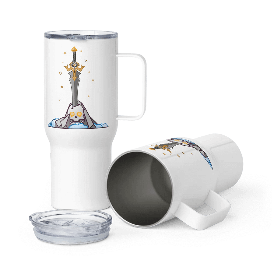 Sword in the Skull - Argent Variation - Tumbler w/Handle product image (6)