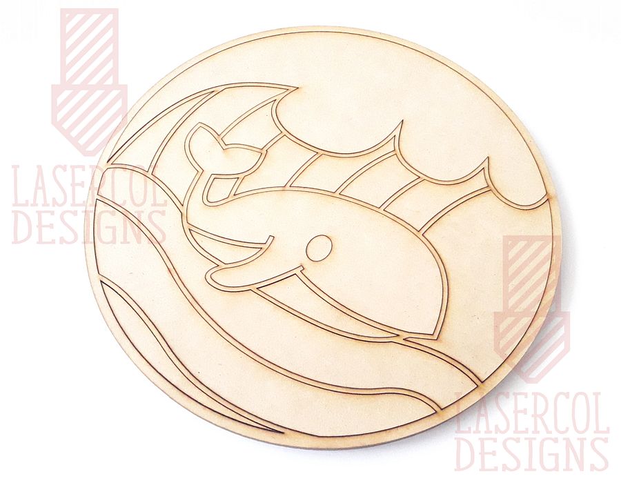 Whale DIY Paint Puzzle - Laser Cut Files product image (6)