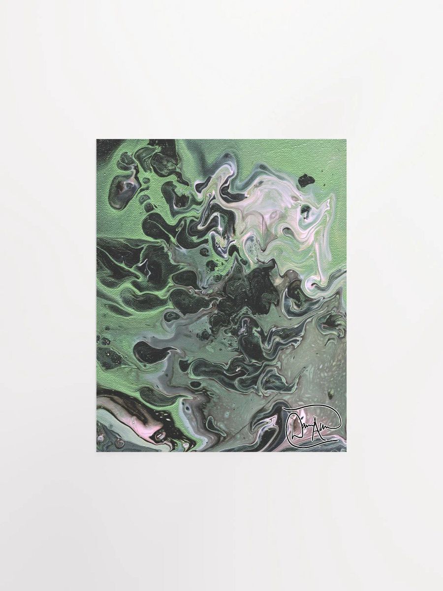 Metallic Green Fluid Acrylic Print product image (2)