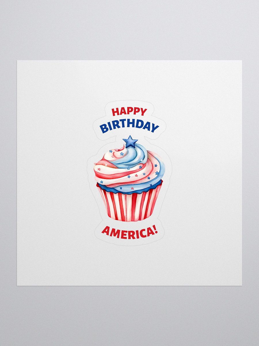 Patriotic Cupcake Celebration Stickers product image (1)