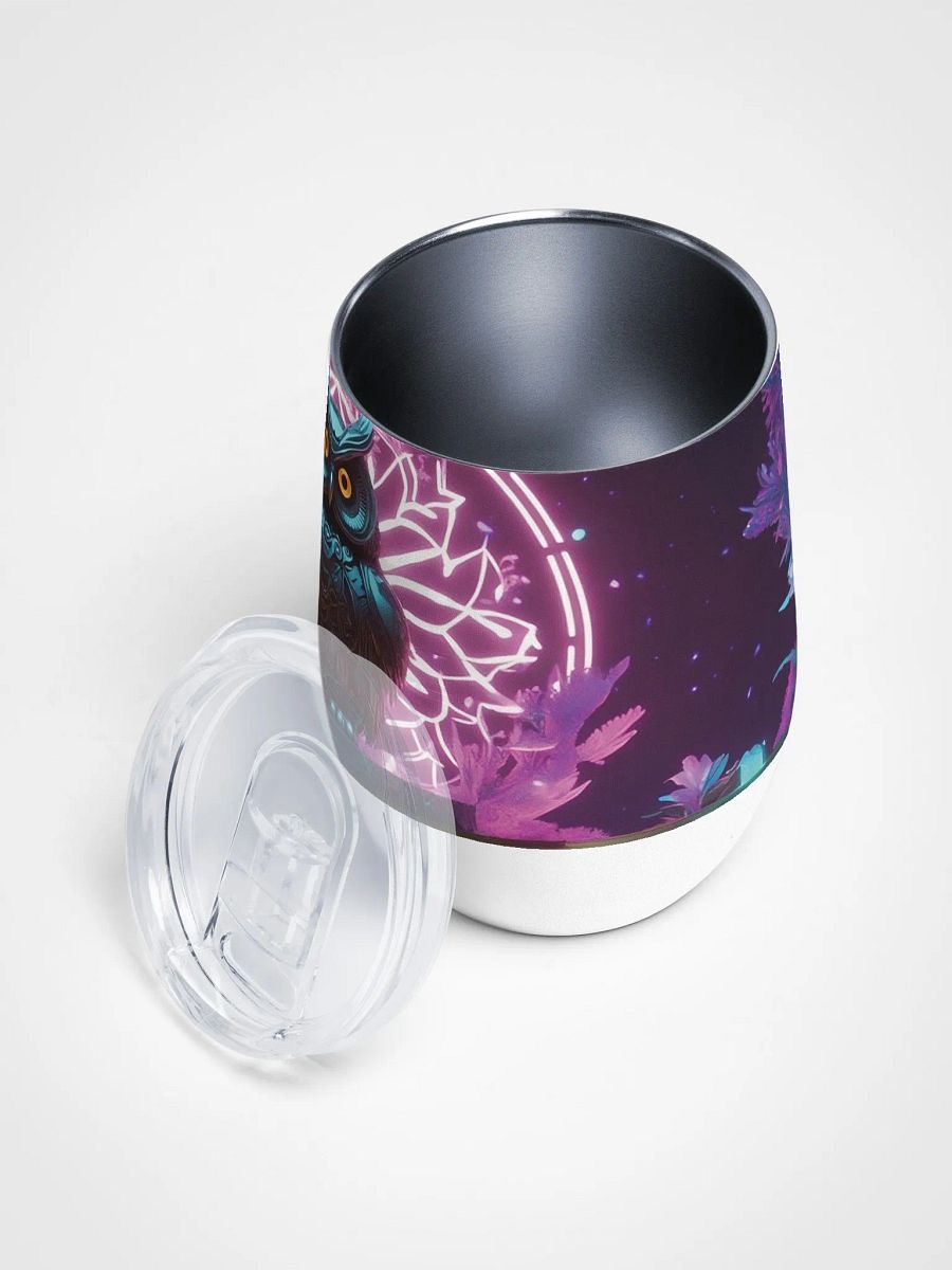 Neon Owl Wine Tumbler product image (3)