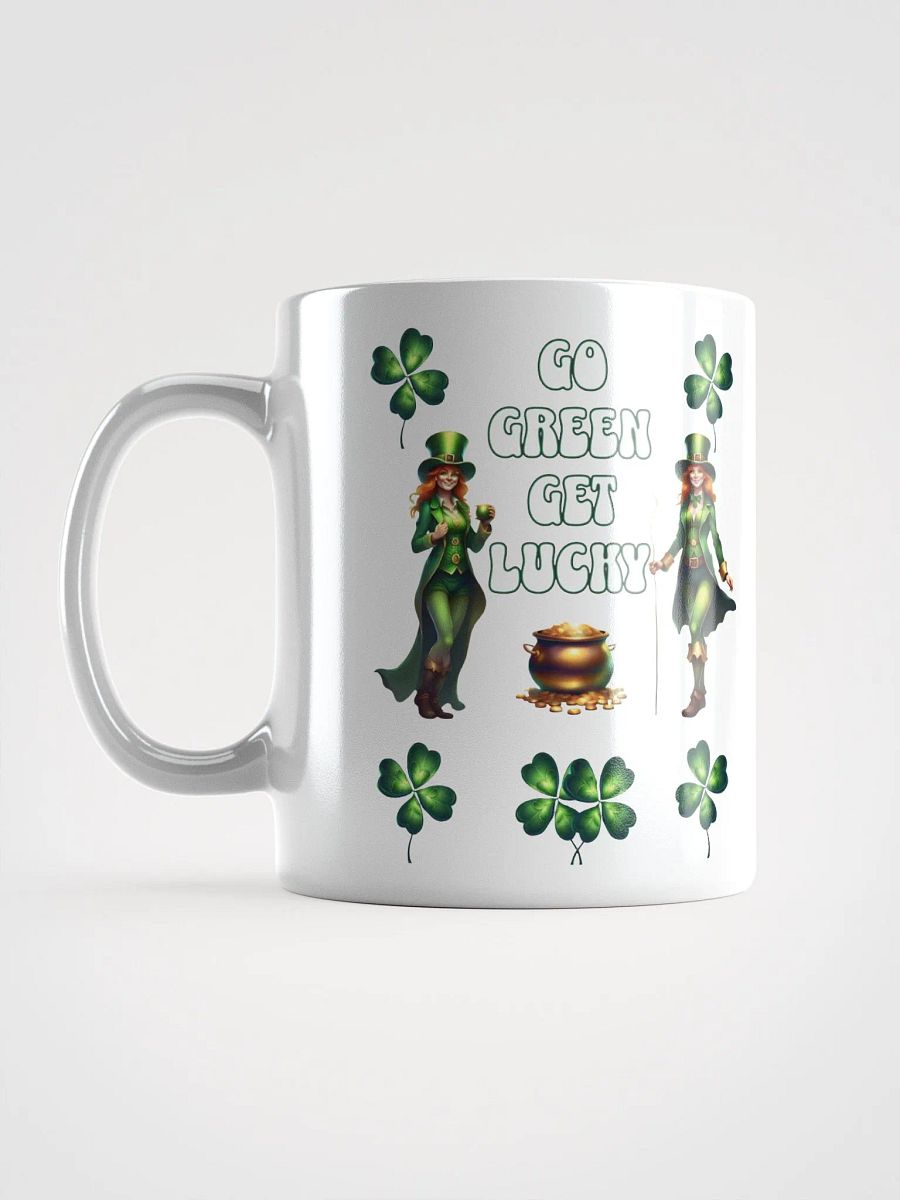 Go Green Get Lucky - St. Patrick's Day White Mug product image (10)