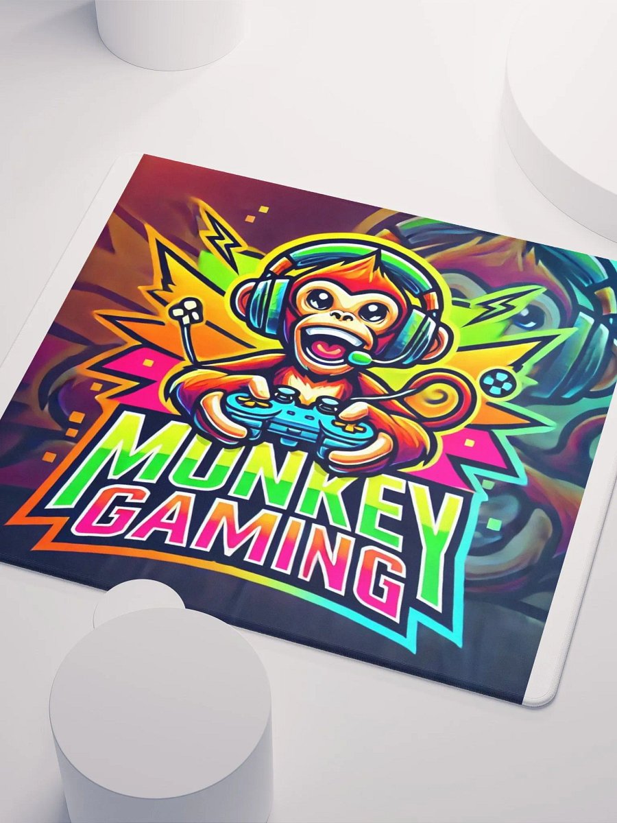 🐵🎮 Monkey Gaming Logo Mouse Pad 🖱️✨ product image (6)