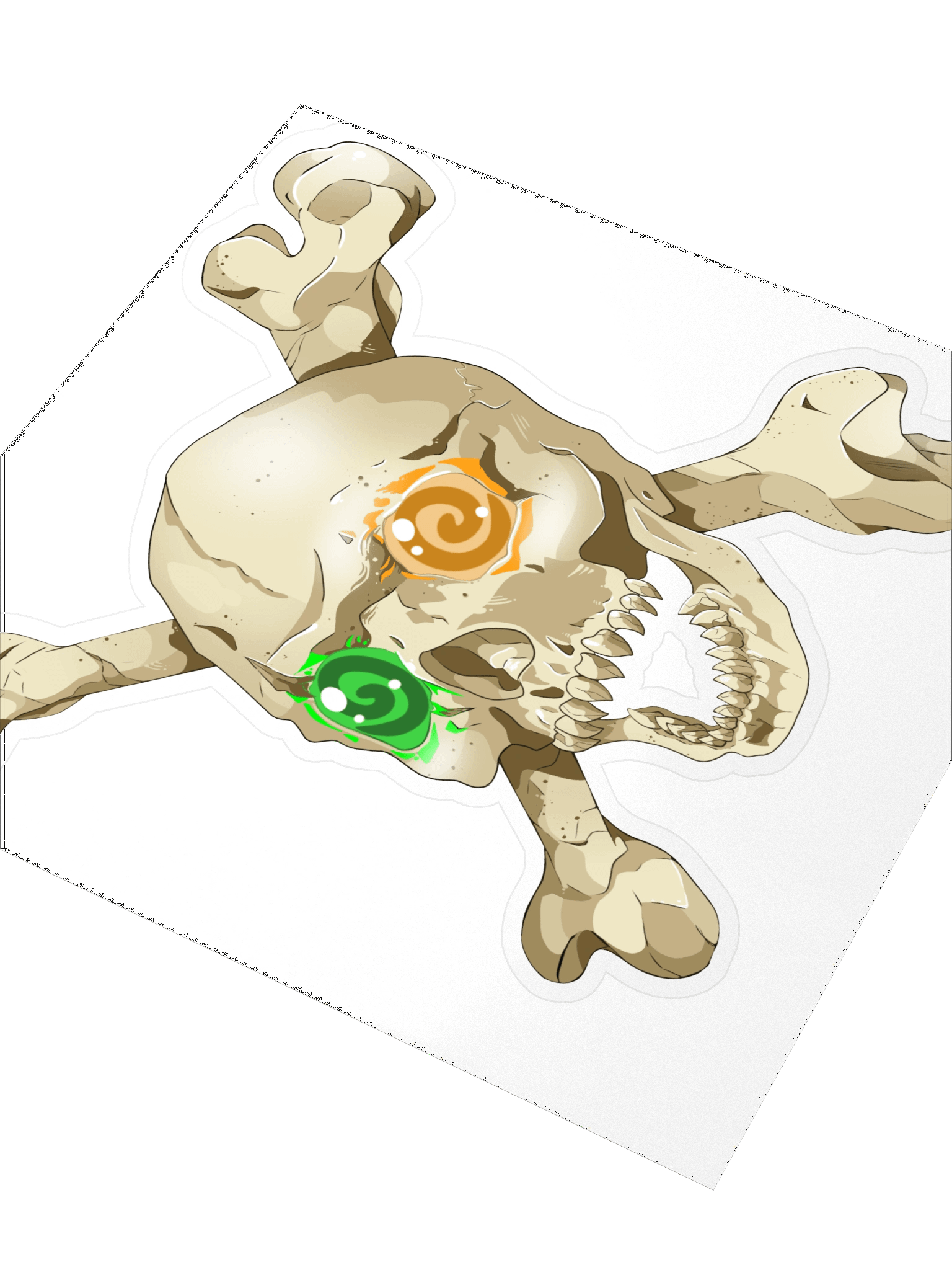 GravitAria Realism Skull Sticker (No border) product image (3)