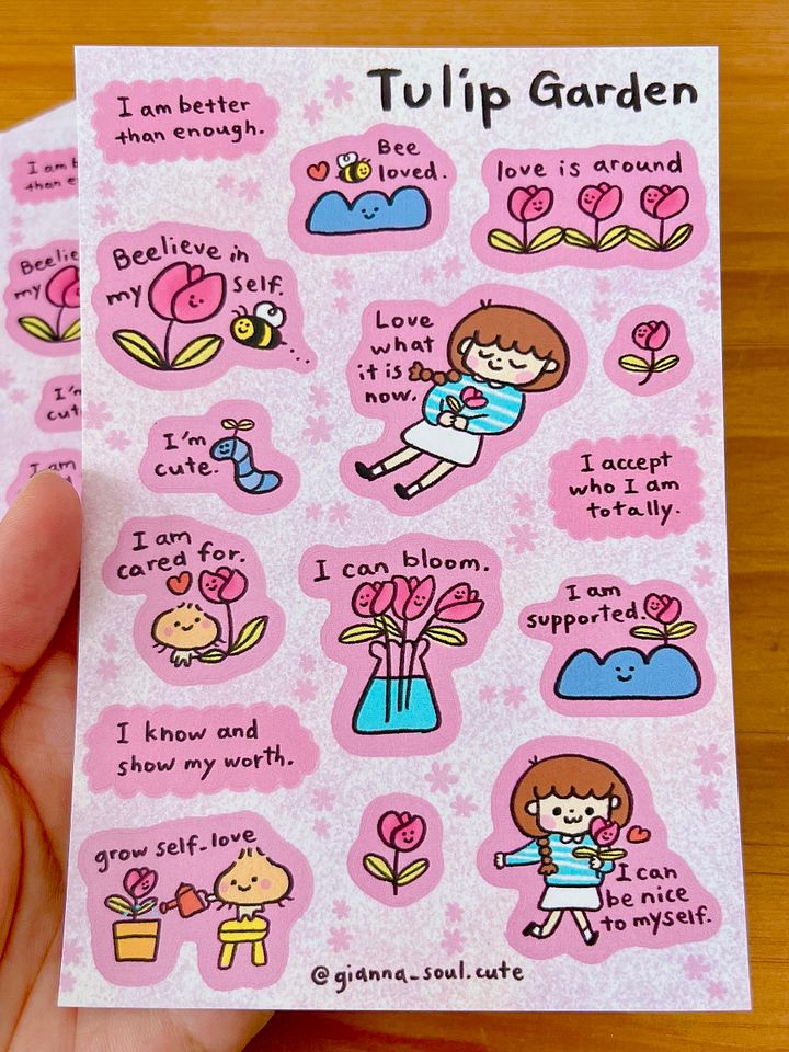 Tulip Garden | Positivity Sticker Sheet product image (2)
