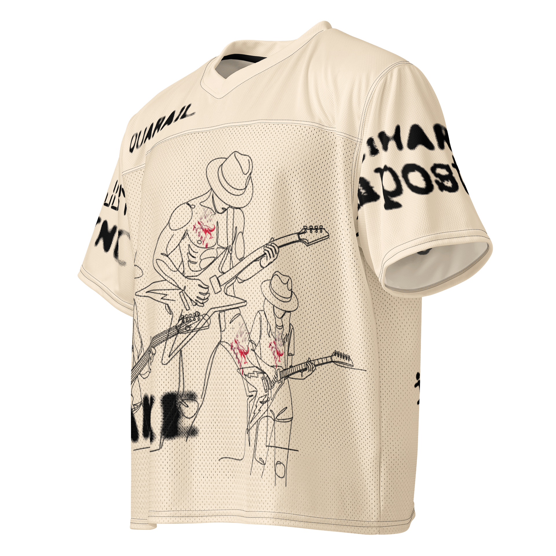 fake rockstar graffiti jungel project xtnctn chief gihareh quarail jersey product image (3)