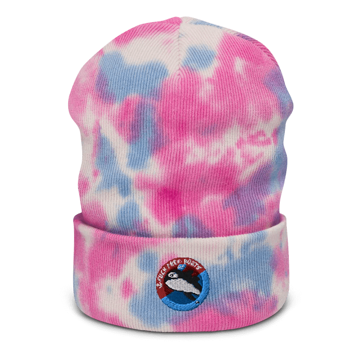 Fuck Them Boats Tie Dye Beanie product image (3)