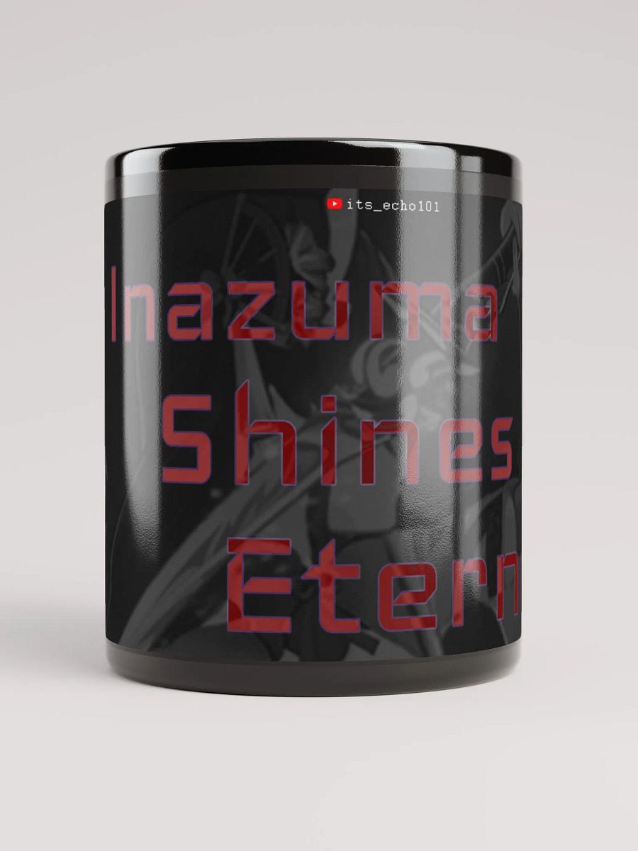 Raiden Shogun's Elemental Burst ||| Black Glossy Mug product image (1)