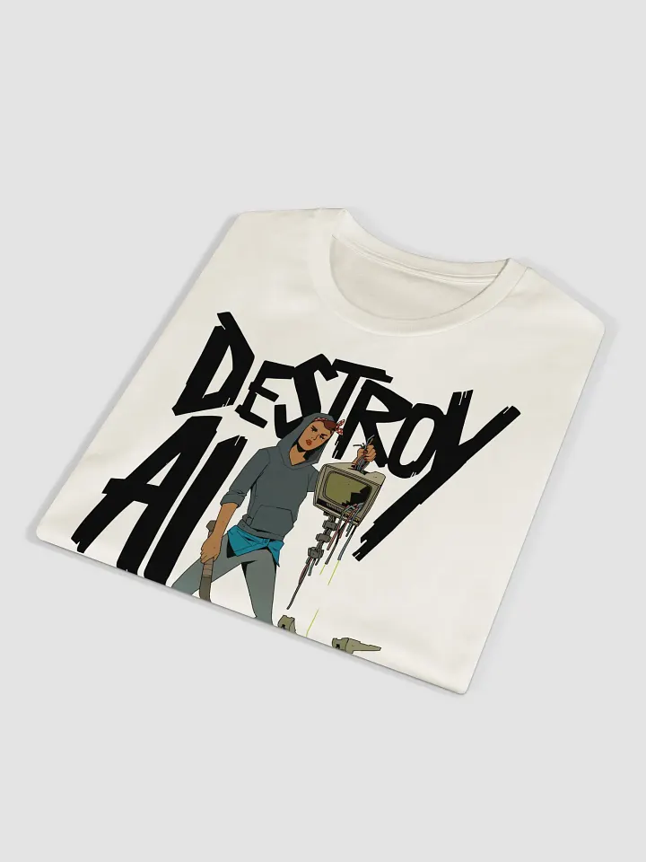 Destroy AI T-Shirt (Natural) product image (2)