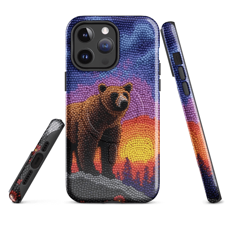 Bear Sunset MagSafe® iPhone® Tough Case product image (4)