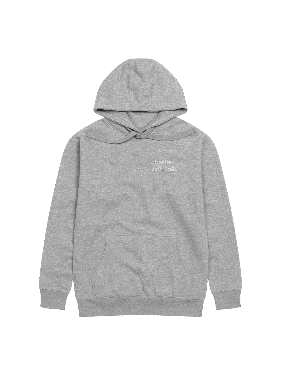 Better. Self. Talk. Hoodie (White & Black) product image (1)