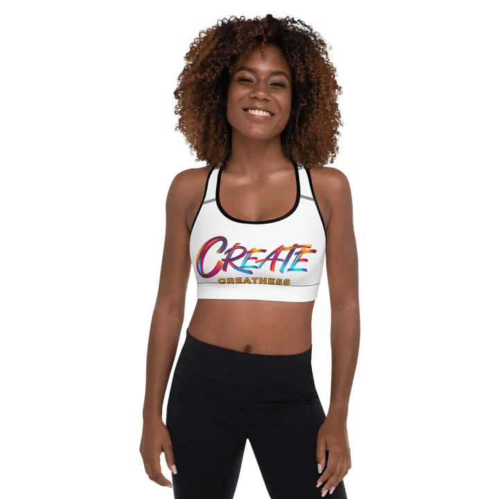 Create Greatness Energetic Vibes Dance Padded Sports Bra product image (1)