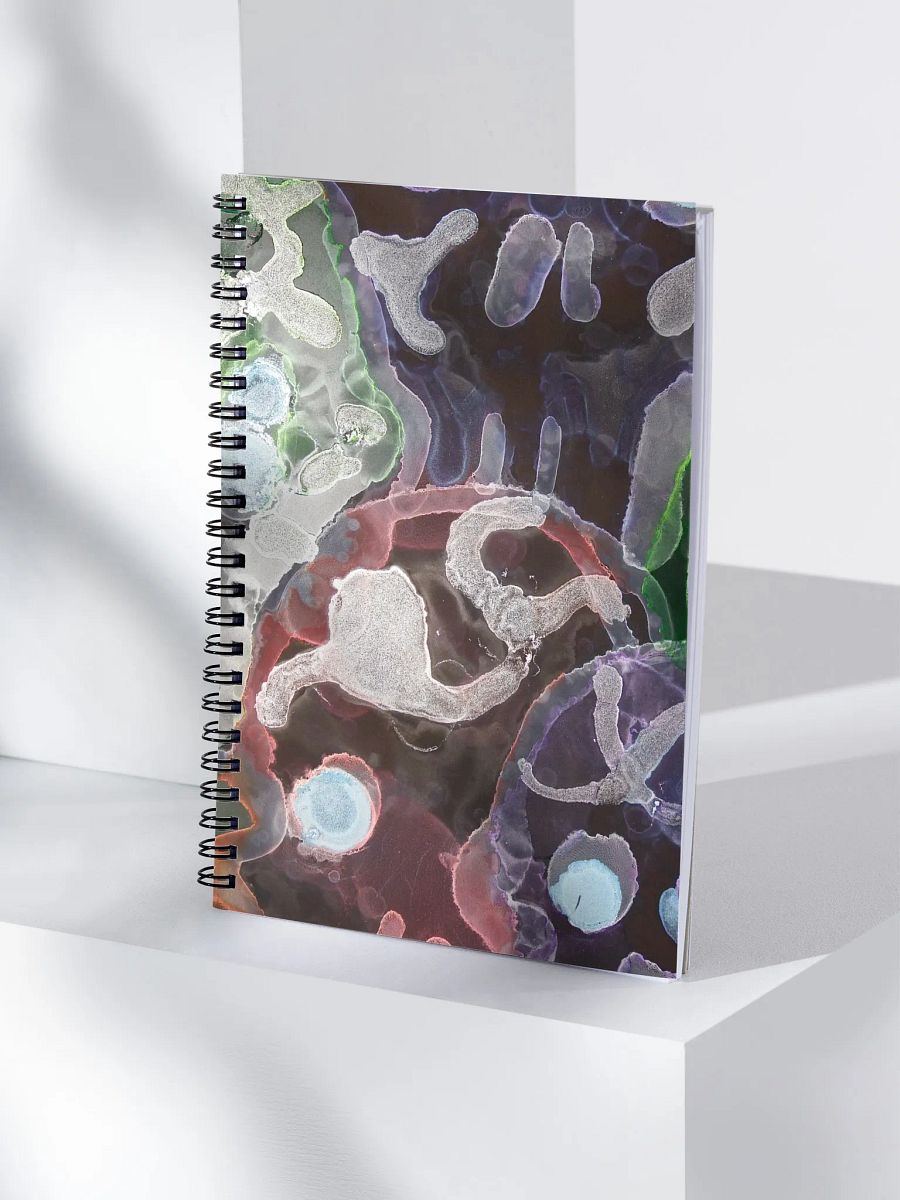 Sugar Skulls Dia de Lost Muertos Ink ARt Enigmatic Ecosystem Spiral Notebook product image (4)