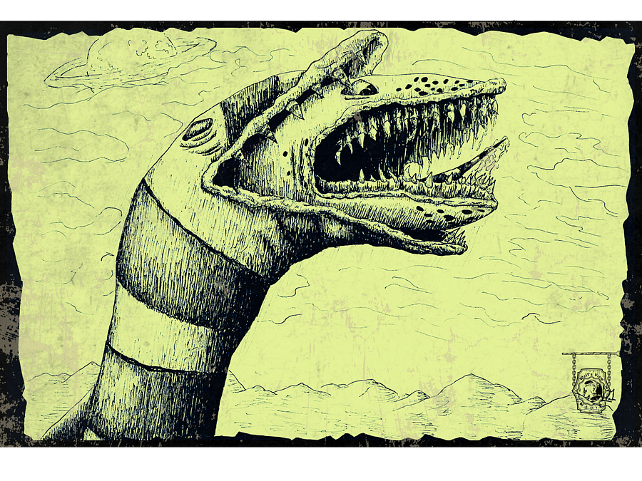 Saturn's Full of Sandworms- Print product image (1)