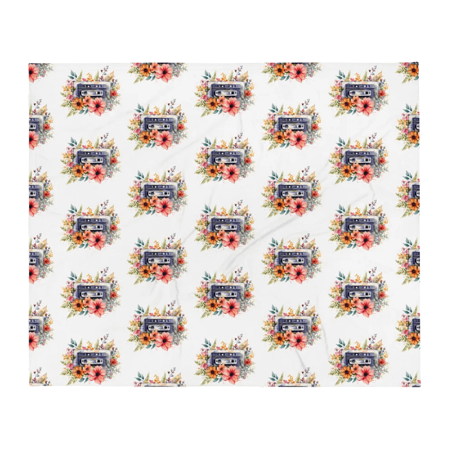 Cassette Flowers Blanket product image (1)