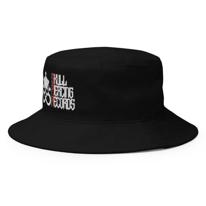 Skull Piercing Records Bucket Hat (White Logo) product image (2)