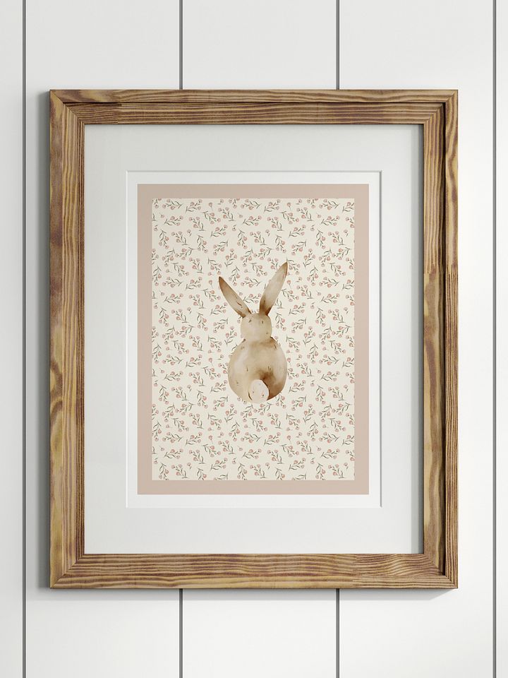 Bunny Boho Nursery Print 1 product image (1)