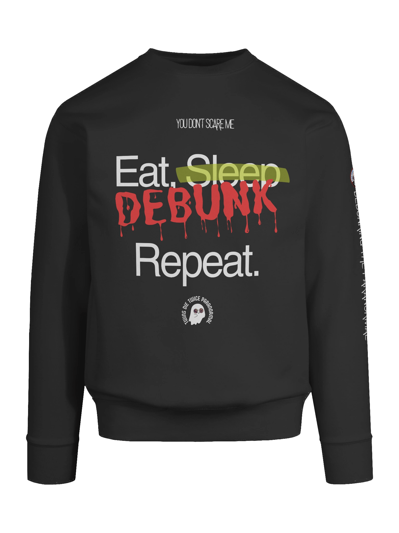Eat. Sleep. Debunk. Repeat. – Pullover Sweater product image (9)