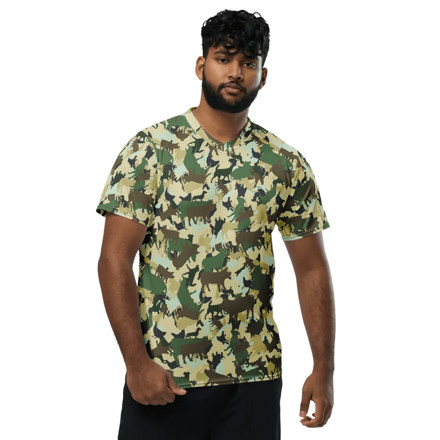 FARMOUFLAGE WEST COAST CAMO RECYCLED UNISEX SPORTS JERSEY product image (7)